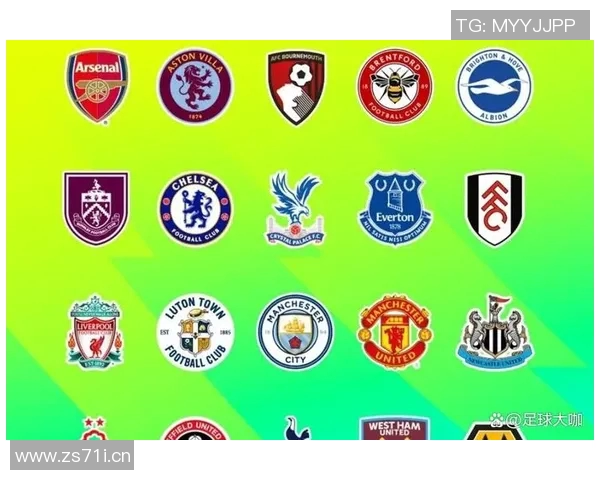 英超球队3D立体队徽展示及设计风格分类